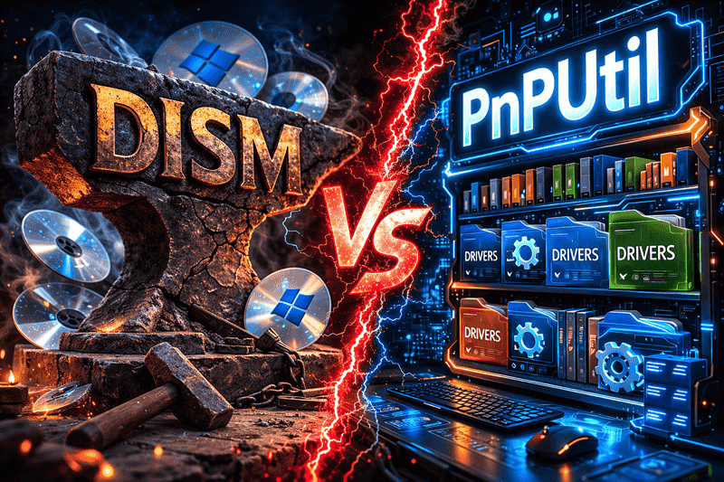 DISM vs PnPUtil: What's the Difference and When to Use Each